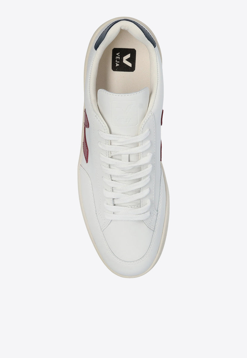 Veja V-12 Leather Low-Top Sneakers White XD021955B 0-WHITE MARSALA NAUTICO