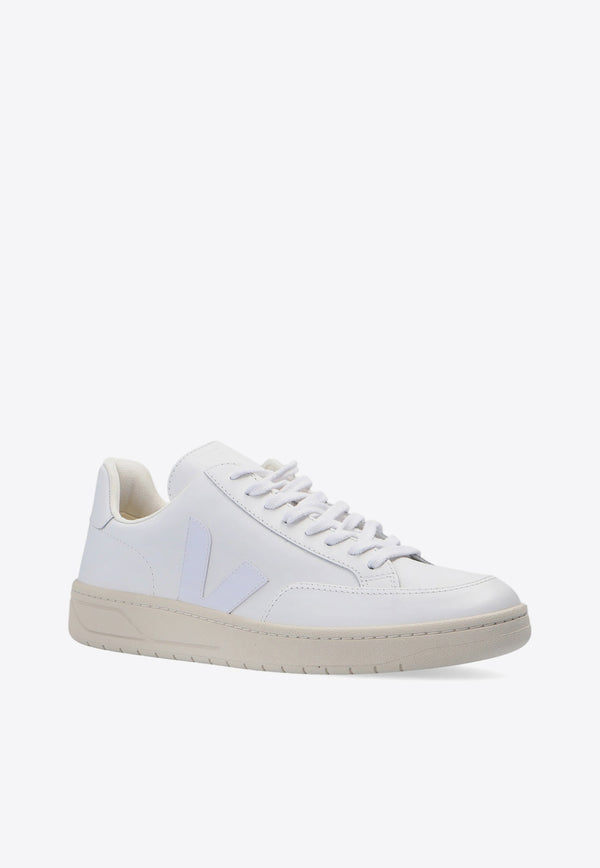 Veja V-12 Leather Low-Top Sneakers White XD022297B 0-WHITE