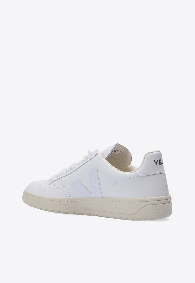 Veja V-12 Leather Low-Top Sneakers White XD022297B 0-WHITE