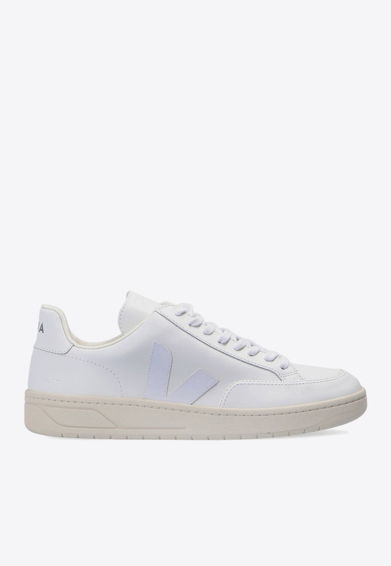 Veja V-12 Leather Low-Top Sneakers White XD022297B 0-WHITE