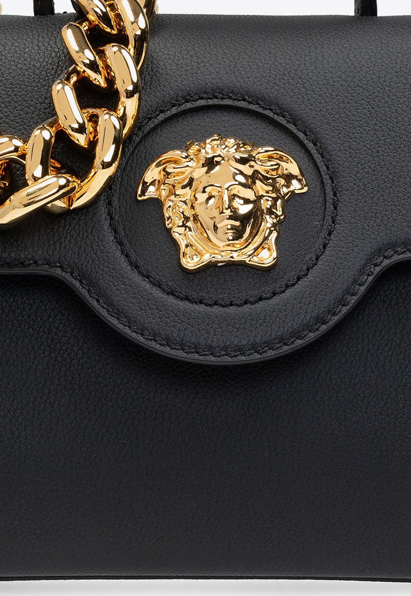 Versace Small La Medusa Shoulder Bag Black DBFI040 DVIT2T-KVO41