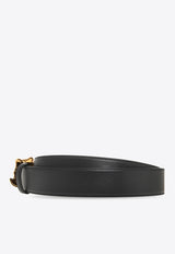 Versace Medusa Head Leather Belt Black DCDD259 DVTFN-KVO41