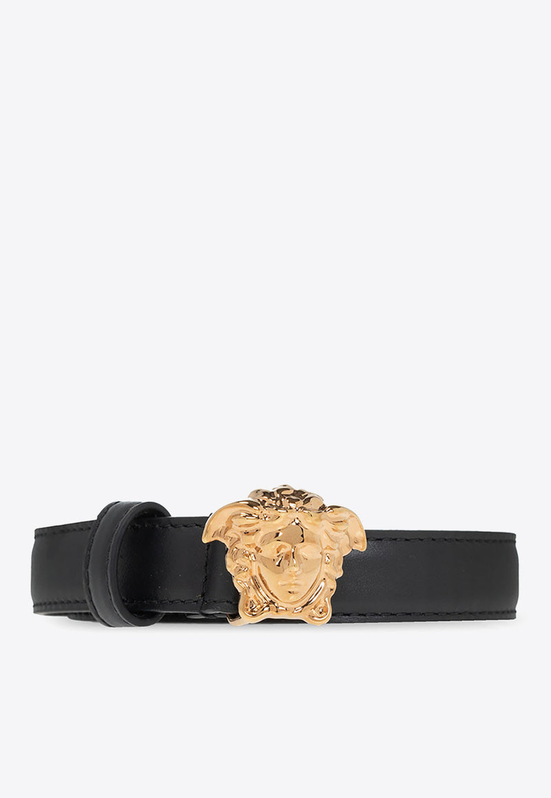 Versace Medusa Head Leather Belt Black DCDI145 DVTFN-KVO41