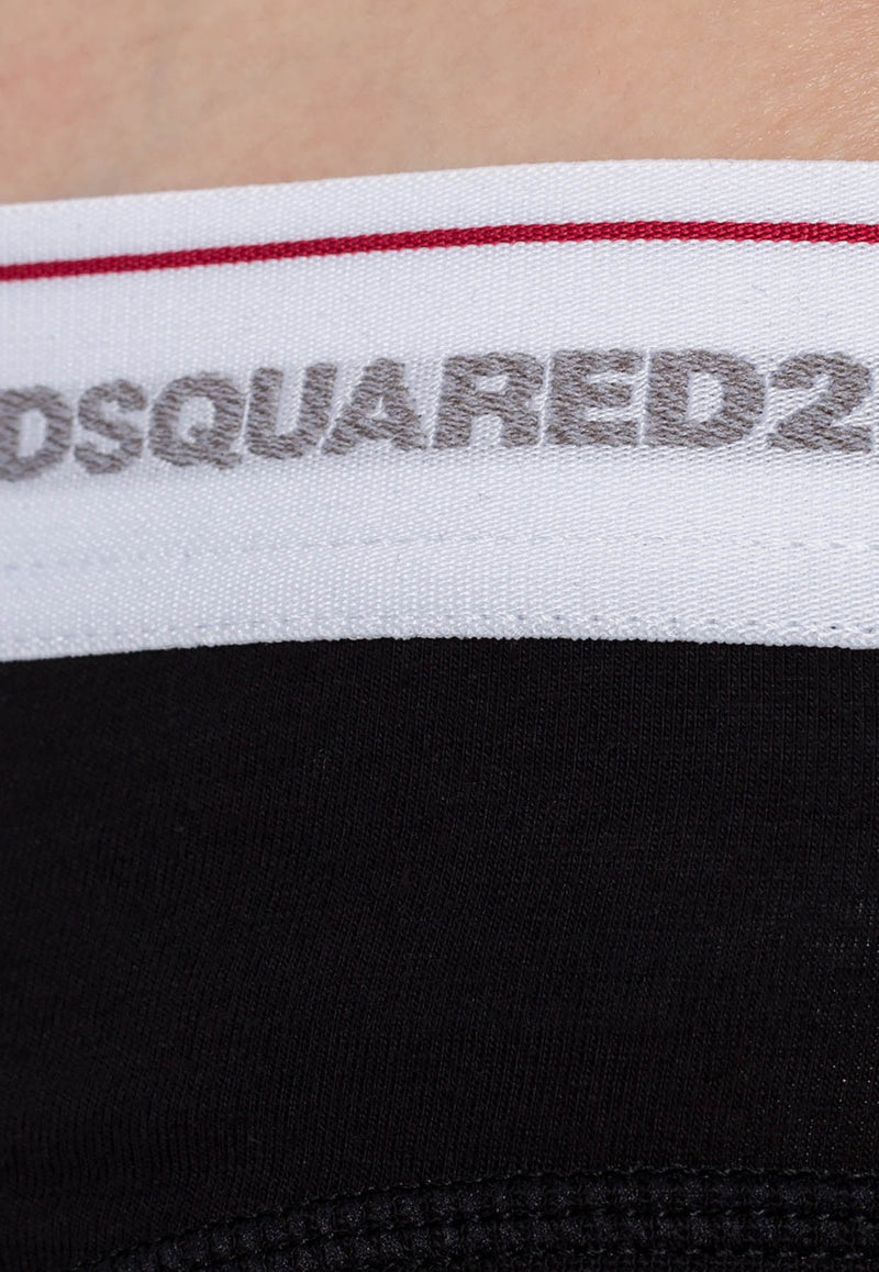 Dsquared2 Three-Pack Logo-Waistband Briefs DCX610040 0-001