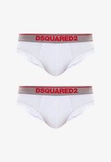 Dsquared2 Two-Pack Logo-Waistband Briefs DCX610050 0-100