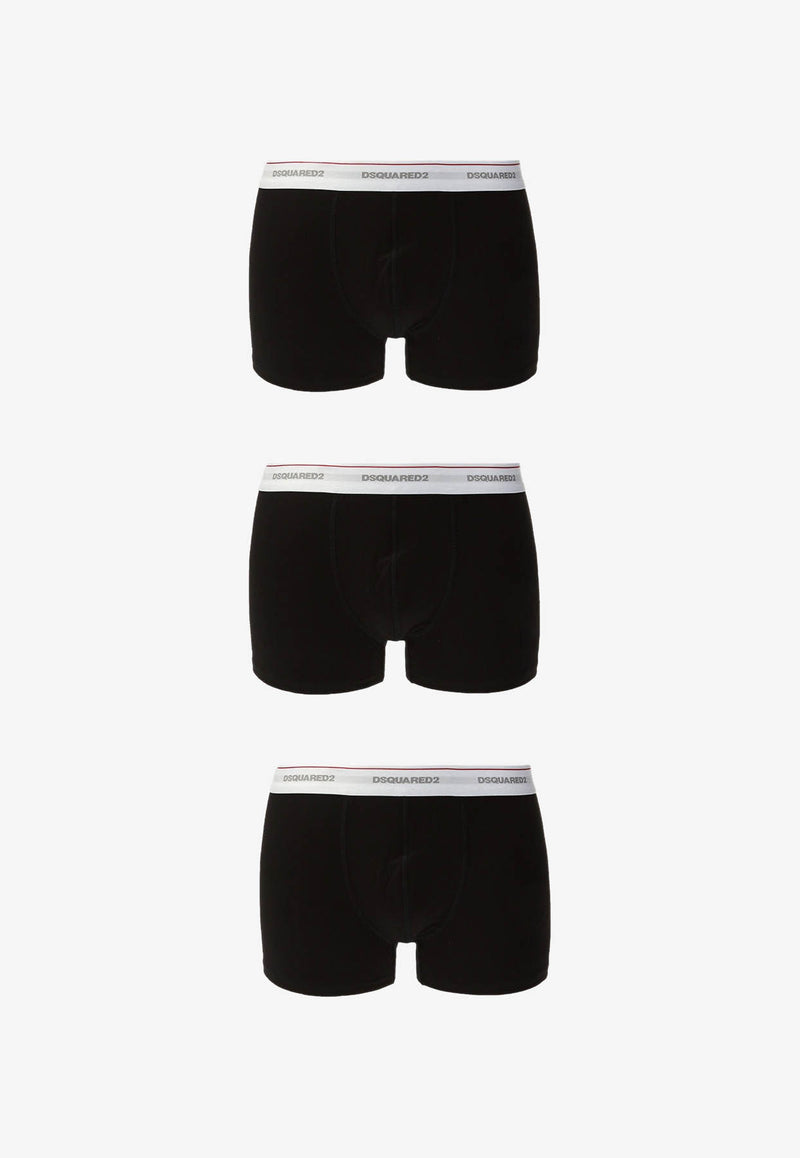 Dsquared2 Three-Pack Logo-Waistband Briefs DCXC60040 0-001