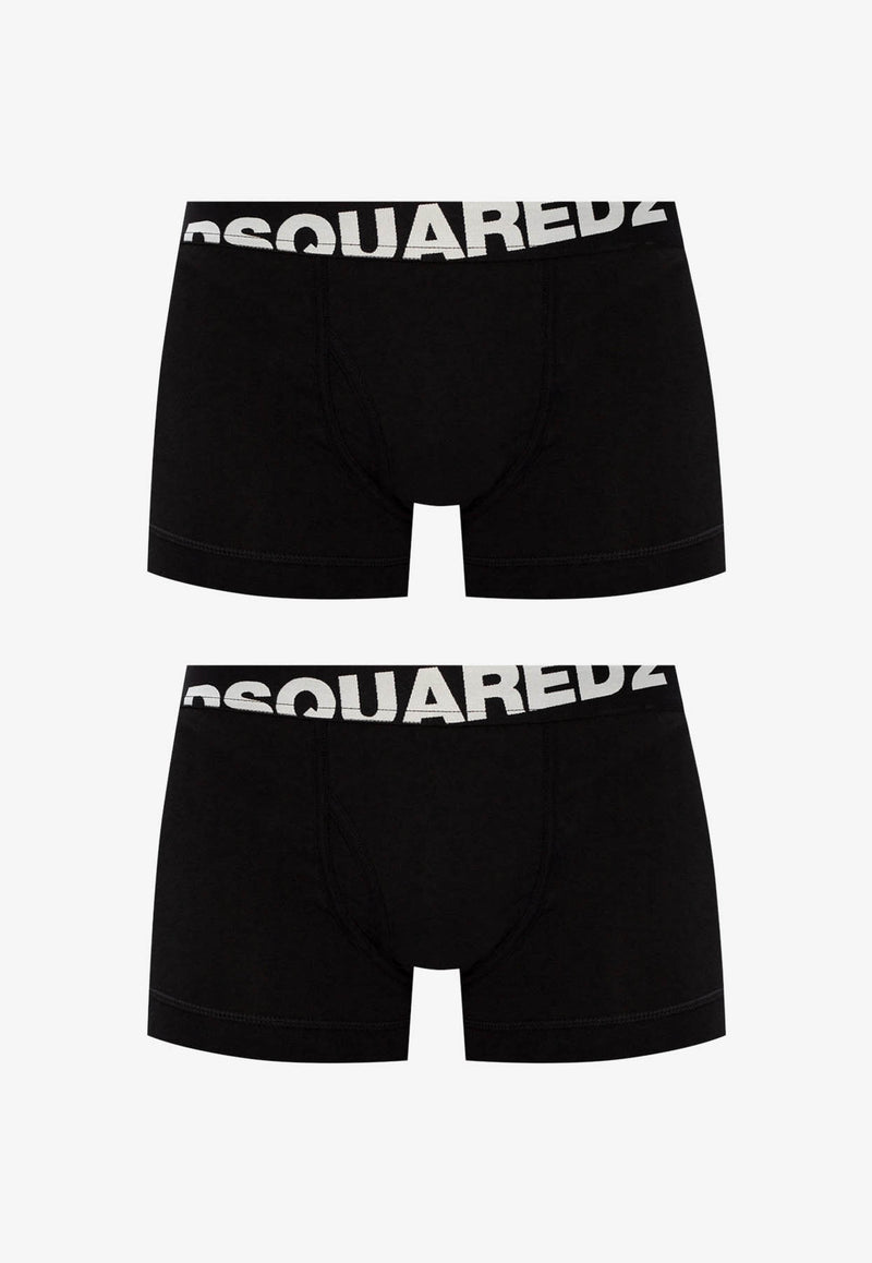 Dsquared2 Two-Pack Logo-Waistband Briefs DCXC90030 0-001