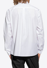 Dolce 
Gabbana Logo-Plaque Long-Sleeved Shirt G5JG4T FU5U8-W0800 White