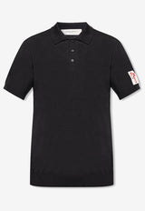 Golden Goose DB Polo T-shirt with Logo Patch Black GMP01412 P001041-90100