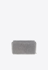 Marc Jacobs The Mini J Marc Rhinestone Embellished Crossbody Bag Silver H912M06RE22 0-991