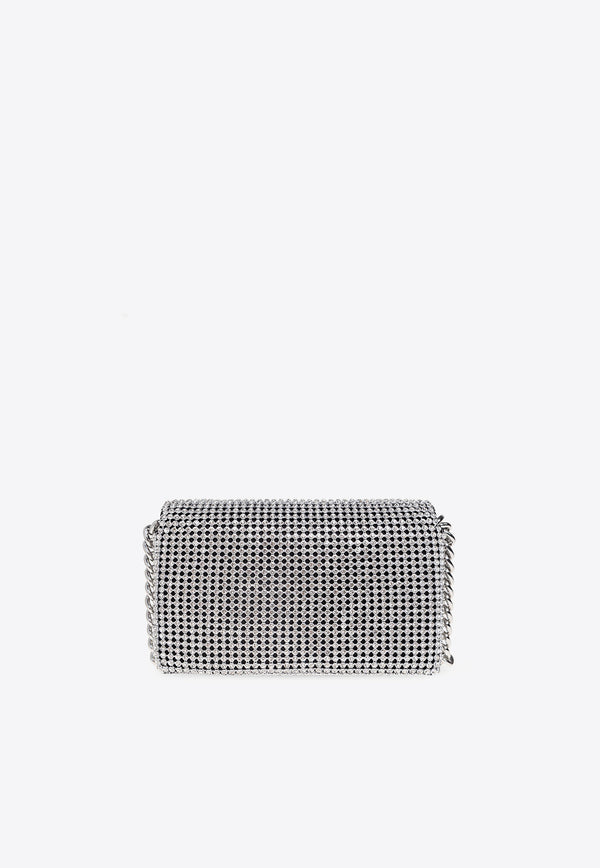 Marc Jacobs The Mini J Marc Rhinestone Embellished Crossbody Bag Silver H912M06RE22 0-991