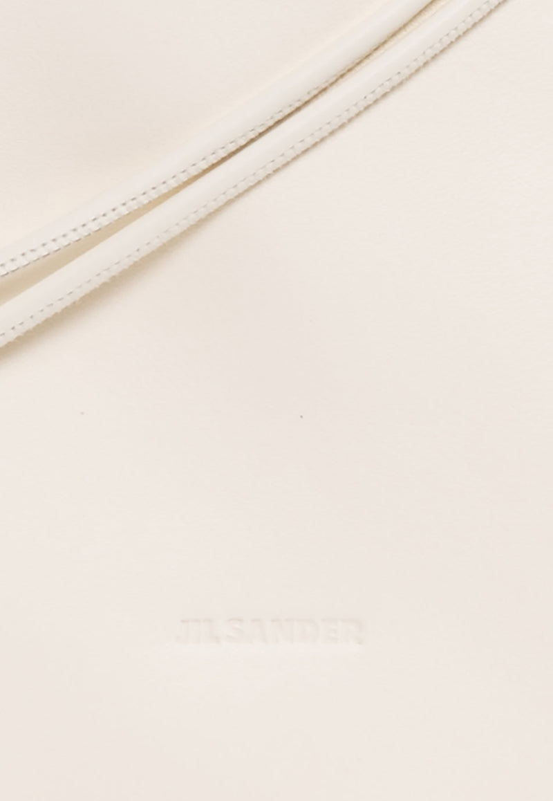 Jil Sander Dumpling Leather Bucket Bag Cream J07WG0027 P4846-106