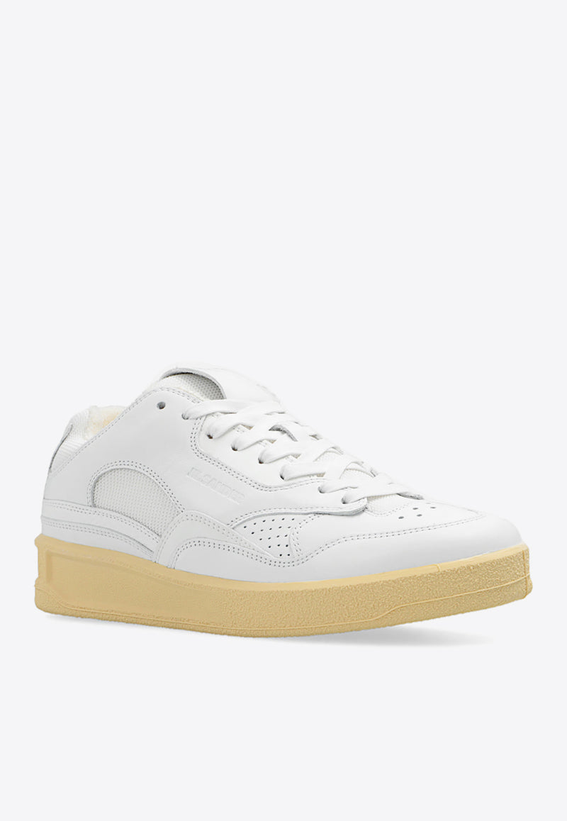 Jil Sander Leather Low-Top Sneakers White J15WS0006 P4869-100