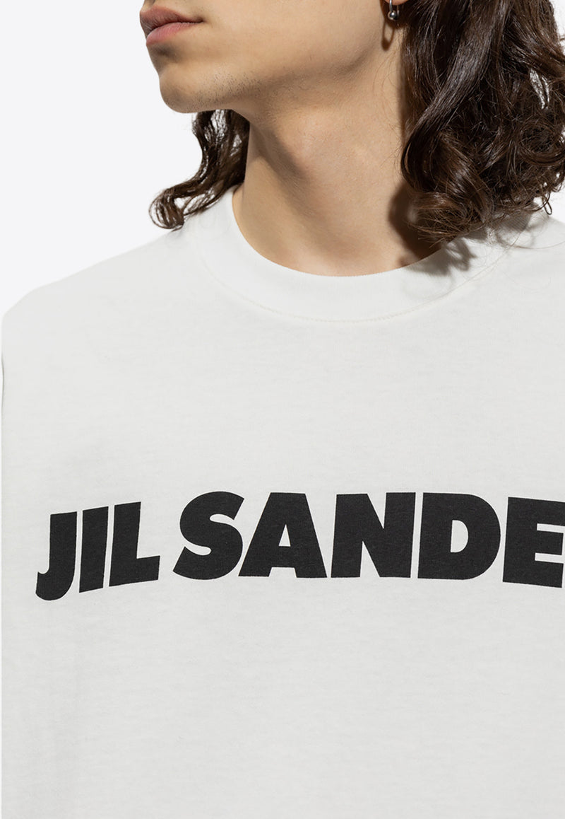 Jil Sander Logo Print Crewneck T-shirt White J21GC0001 J45148-102