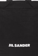 Jil Sander Large Logo Print Flat Tote Bag Black J25WC0004 P4863-001