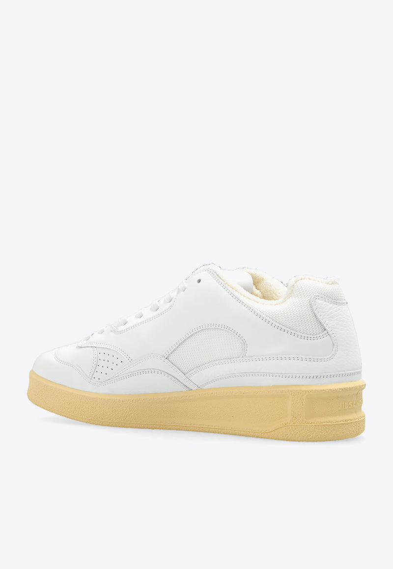 Jil Sander Leather Low-Top Sneakers White J32WS0016 P4869-100