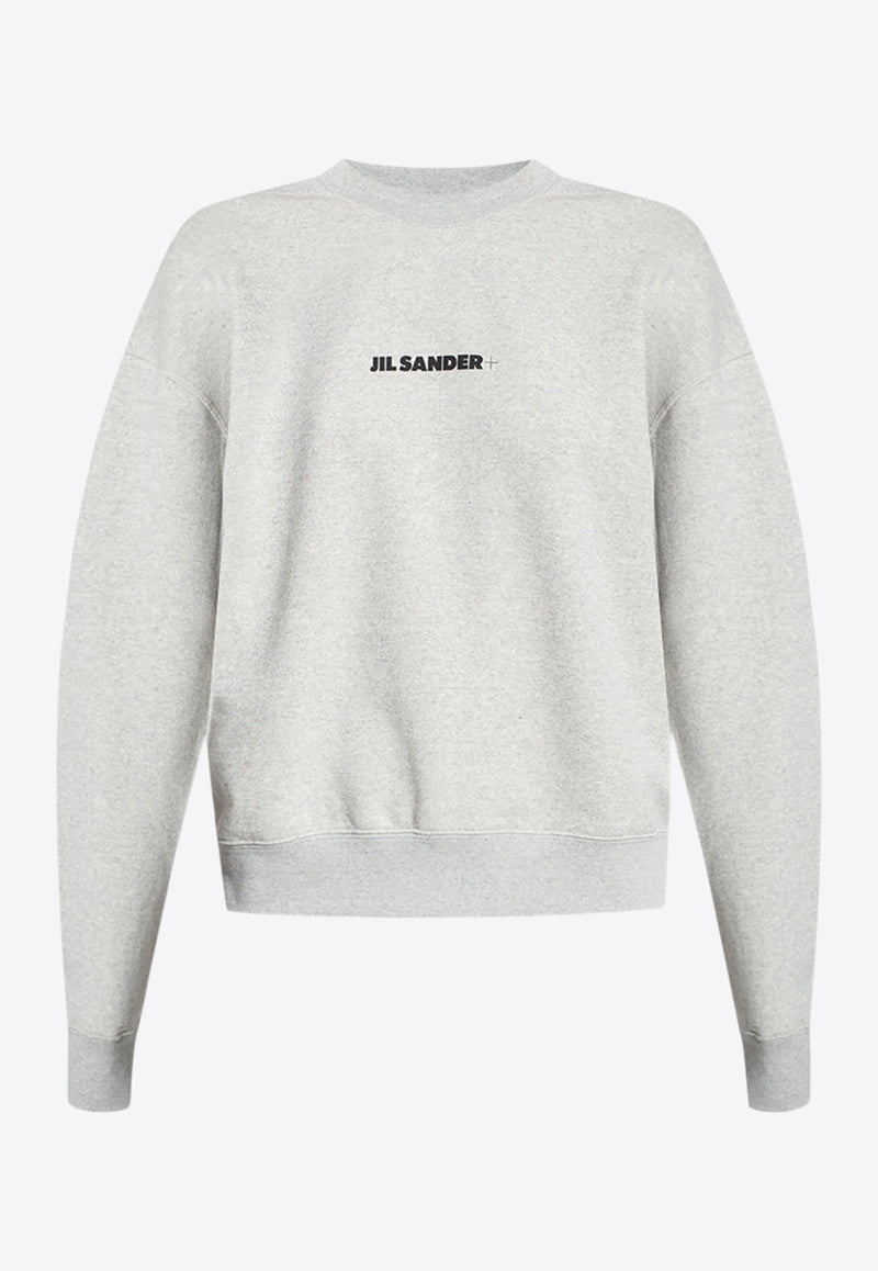 Jil Sander Logo Print Crewneck Sweatshirt Gray J40GU0001 J20010-052