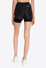 Jil Sander Trail Logo Print Shorts Black J40KA0027 JTN005-001