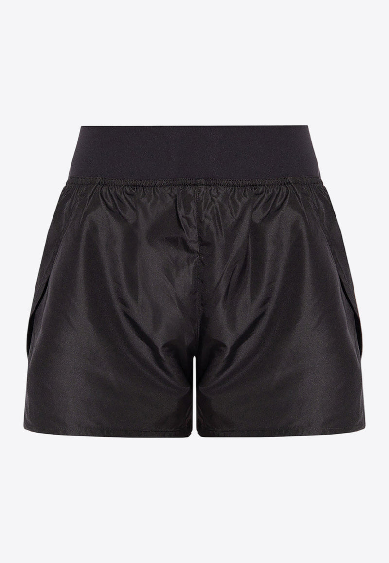 Jil Sander Trail Logo Print Shorts Black J40KA0027 JTN005-001