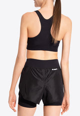 Jil Sander Logo Print Sports Bra Black J40NC0002 J70029-001