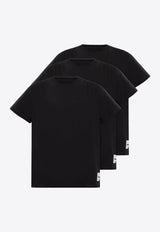 Jil Sander Logo Patch T-shirt - Set of 3 Black J47GC0001 J45048-001