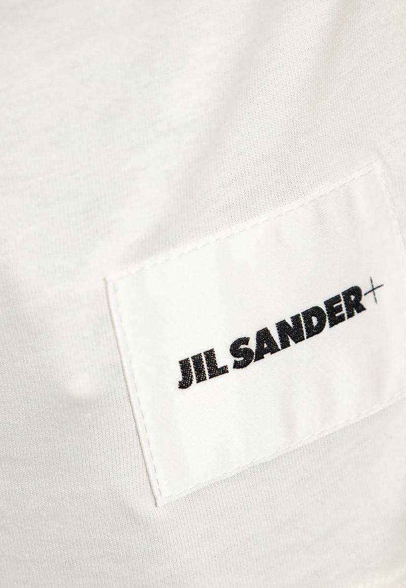 Jil Sander Logo Patch T-shirt - Set of 3 White J47GC0001 J45048-100