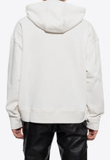 Jil Sander Logo Print Hooded Sweatshirt White J47GU0002 J45050-102