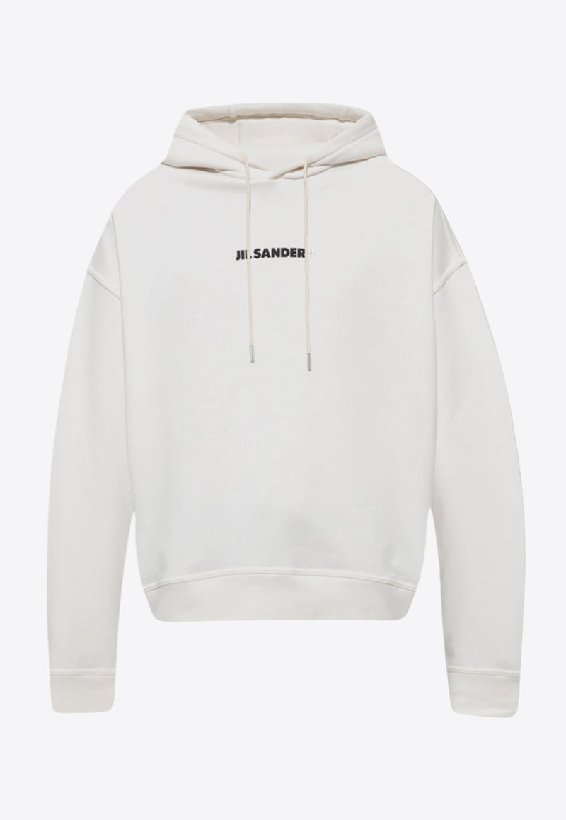 Jil Sander Logo Print Hooded Sweatshirt White J47GU0002 J45050-102