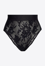 Dolce 
Gabbana High-Waist Lace Briefs Black O2C97T HLM37-N0000