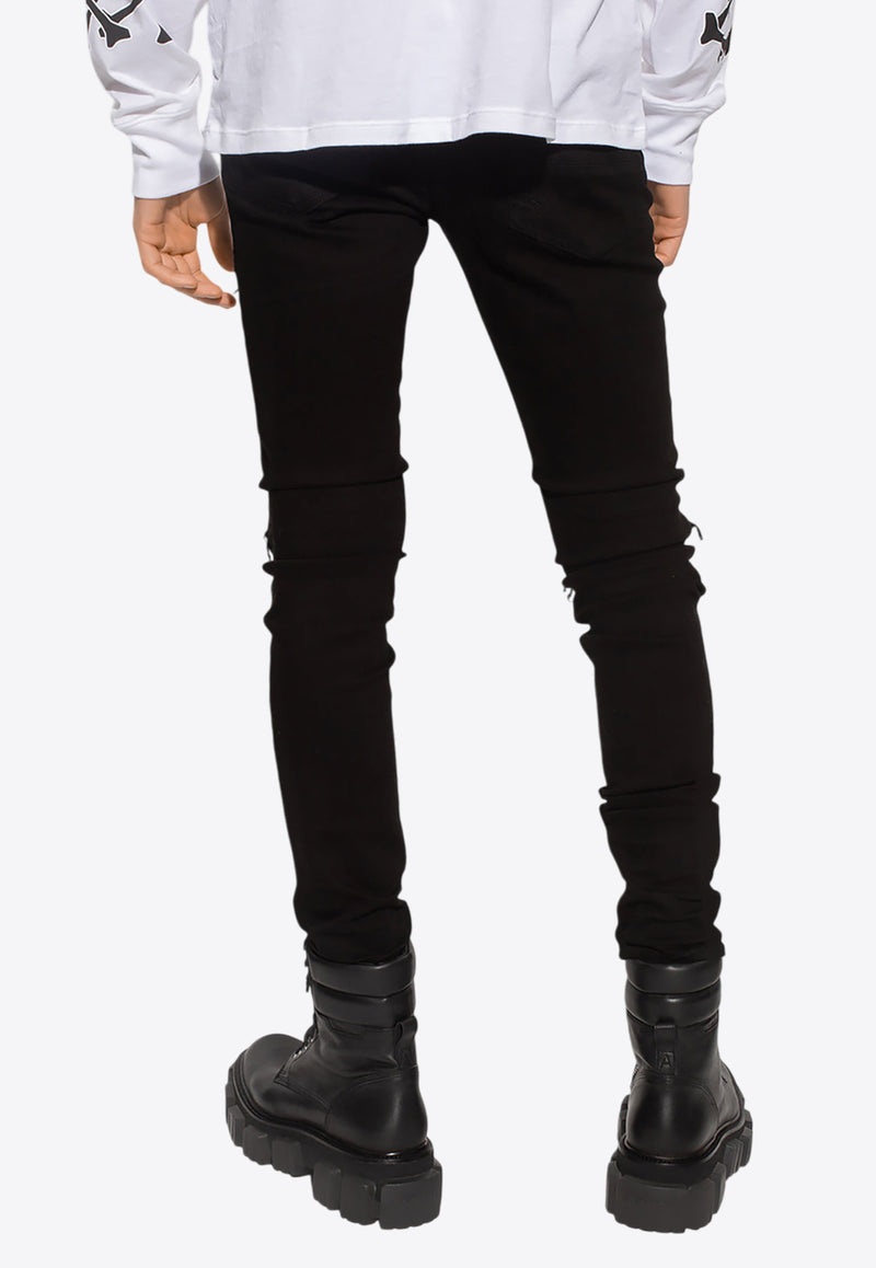 Amiri Distressed Skinny Jeans Black PXMD001 0-001