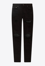 Amiri Distressed Skinny Jeans Black PXMD001 0-001