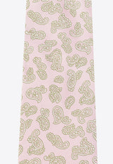 Etro Paisley Print Silk Tie Pink R13005 3019-651