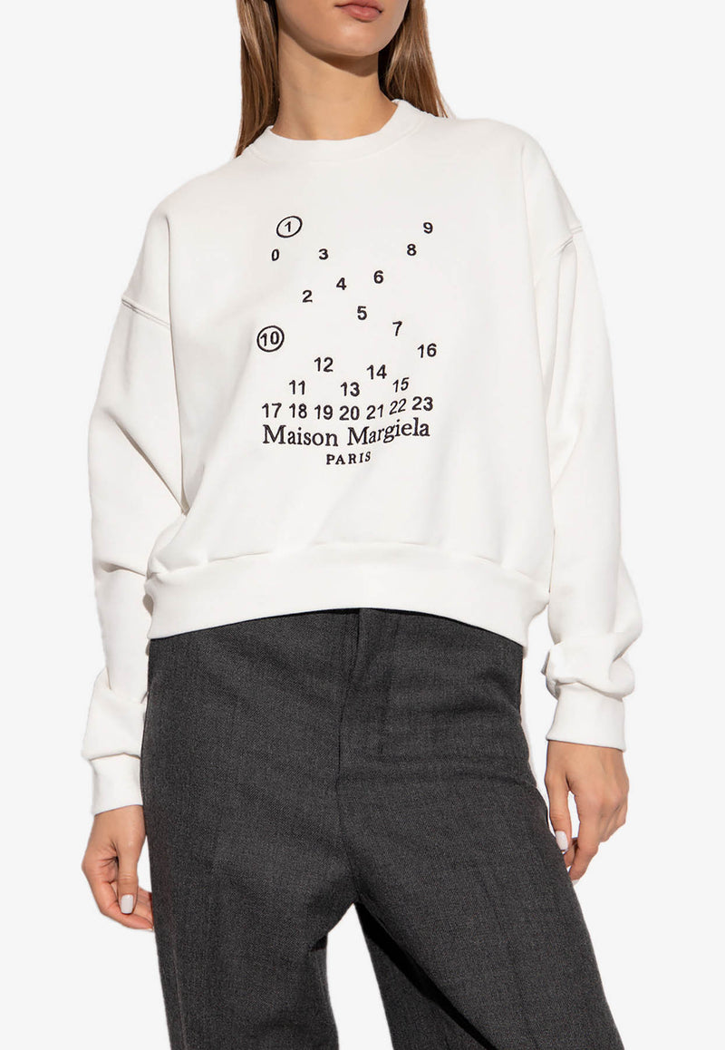 Maison Margiela Logo-Printed Crewneck Sweatshirt S51GU0118 S25540-101