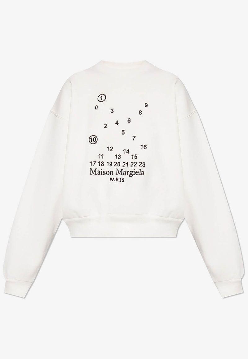 Maison Margiela Logo-Printed Crewneck Sweatshirt S51GU0118 S25540-101