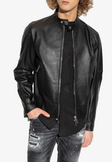 Dsquared2 Leather Biker Jacket  S74AM1328 SY1491-900