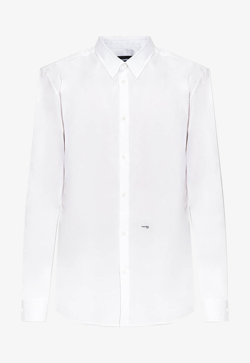 Dsquared2 Logo-Embroidered Buttoned Shirt S74DM0659 S44131-100