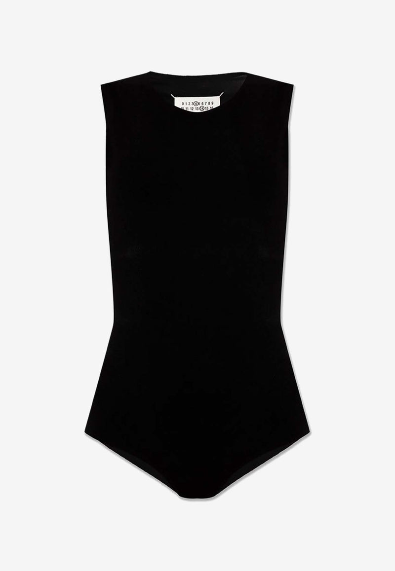 Maison Margiela Sleeveless Crewneck Bodysuit with Four Stitches SI0NA0001 S23976-900