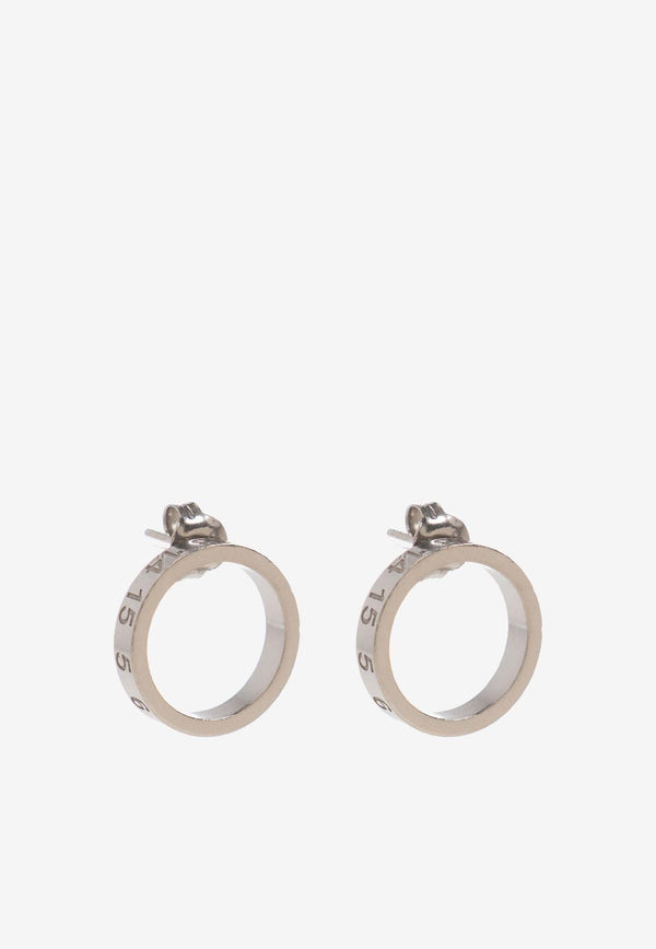 Numerical Silver Earrings