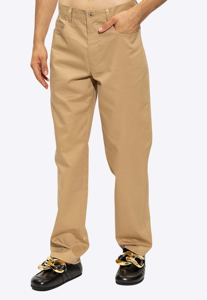 JW Anderson Straight-Leg Workwear Chino Pants Beige TR0228 PG0947-132 BEIGE