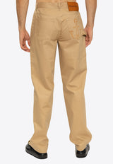 JW Anderson Straight-Leg Workwear Chino Pants Beige TR0228 PG0947-132 BEIGE