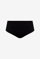 Balmain Ribbed-Knit Briefs VF10984 K050-0PA Black