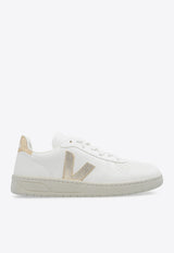 Veja V-10 Leather Low-Top Sneakers White VX0502935A 0-EXTRA WHITE PLATINE