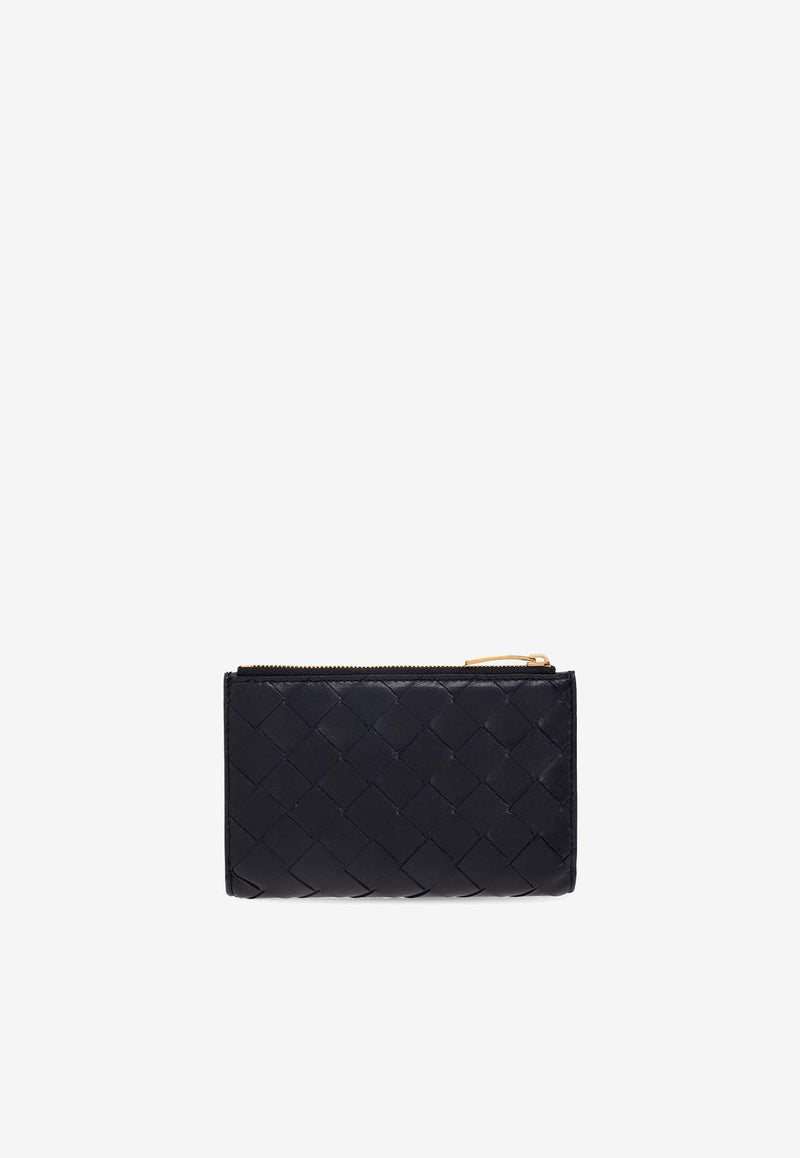 Bottega Veneta Medium Zip Bi-Fold Wallet in Intrecciato Leather Space 667468 VCPP2-8837