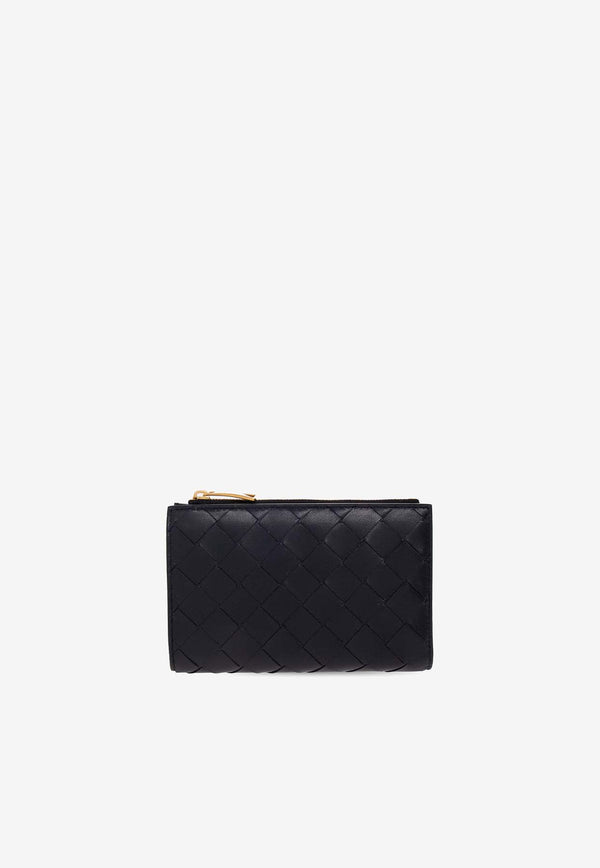 Bottega Veneta Medium Zip Bi-Fold Wallet in Intrecciato Leather Space 667468 VCPP2-8837