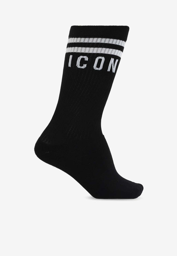 Logo Ribbed Socks