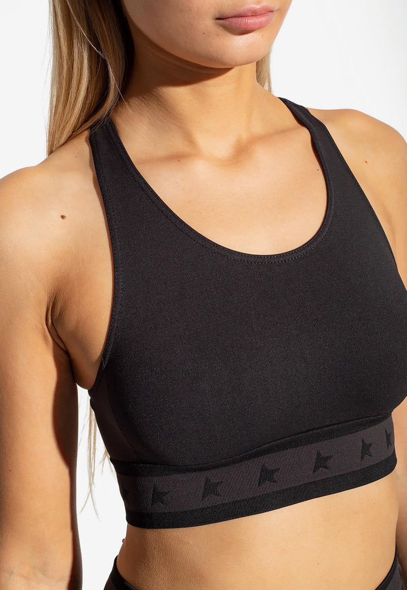 Golden Goose DB Logo-Motif Sports Bra Black GWP01363 P001099-90289