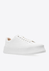 Jil Sander Platform Low-Top Sneakers White JI32535B 15612-101