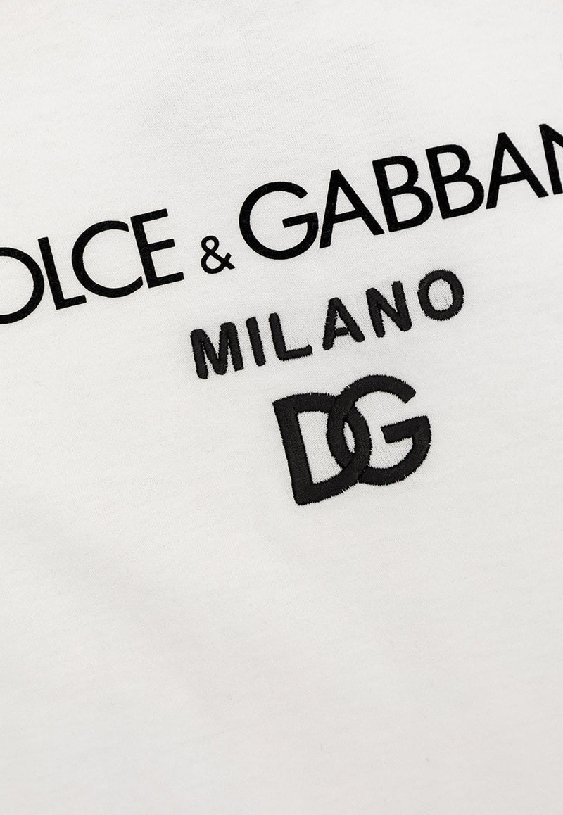 Dolce 
Gabbana Kids Boys DG Milano Crewneck T-shirt White L4JTEY G7E5G-W0800