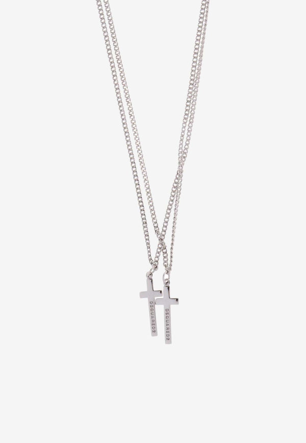 Engraved-Cross Necklace