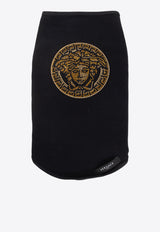 Versace Small Crystal Medusa Dog T-shirt Black ZDOGSWE01 ZRIC0040-Z1008